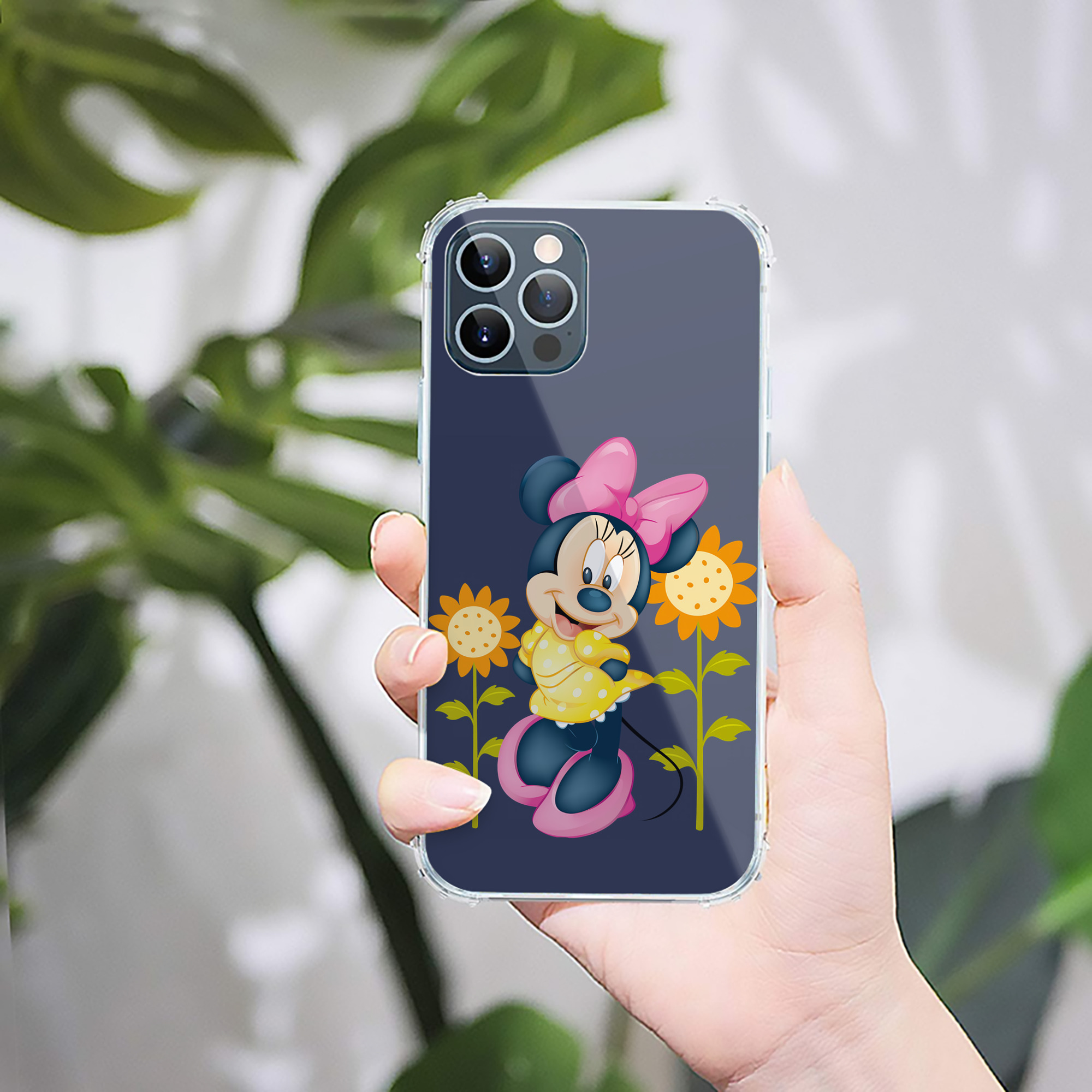 （画像用） ミッキーマウス Mickey Mouse 【iPhone 12シリーズ対応】透明スマホケース（クリアソフトケース）